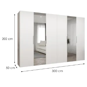 Obrazek Szafa Marbella II 300 biały/kaszmir