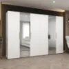 Obrazek Szafa Marbella II 300 biały/złoty