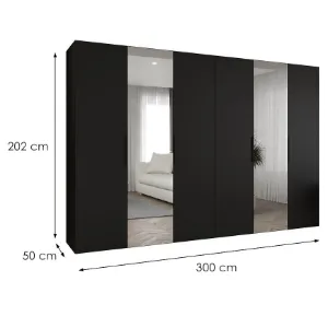 Obrazek Szafa Marbella II 300 czarny
