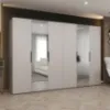 Obrazek Szafa Marbella II 300 kaszmir/czarny