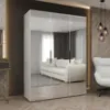 Obrazek Szafa Marbella III 150 biały/czarny