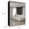 Obrazek Szafa Marbella III 150 czarny