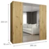 Obrazek Szafa Alicante II 200 artisan srebrny