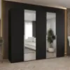 Obrazek Szafa Alicante II 250 czarny/srebrny