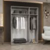 Obrazek Szafa Marbella III 150 kaszmir/złoty