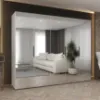 Obrazek Szafa Marbella III 250 biały/czarny