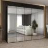 Obrazek Szafa Marbella III 250 czarny/złoty