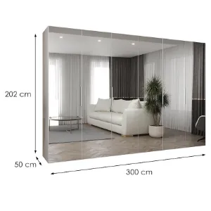 Obrazek Szafa Marbella III 300 biały/kaszmir
