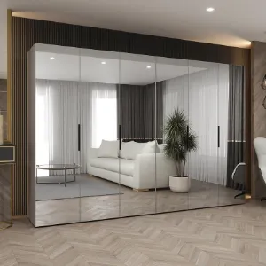 Obrazek Szafa Marbella III 300 kaszmir/czarny