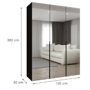 Obrazek Szafa Alicante III 150 czarny