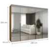 Obrazek Szafa Alicante III 250 artisan czarny
