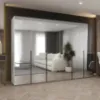 Obrazek Szafa Alicante III 300 biały/czarny