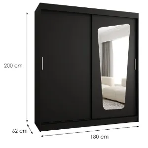 Obrazek Szafa Moka 180 czarny