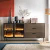 Obrazek Komoda Lumi C 181 2d3s + Led D.Dunin + Czarny