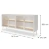Obrazek Komoda Lumi B 181 4d + Led Kaszmir