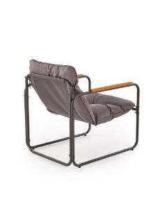 Obrazek Zestaw ogrodowy Hembka (sofa, fotel 2x, ława) popielaty/brązowy