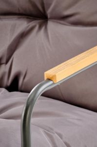 Obrazek Zestaw ogrodowy Hembka (sofa, fotel 2x, ława) popielaty/brązowy