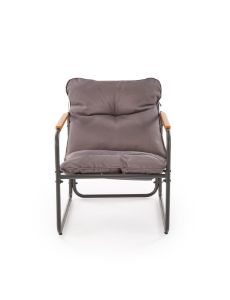 Obrazek Zestaw ogrodowy Hembka (sofa, fotel 2x, ława) popielaty/brązowy