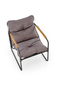 Obrazek Zestaw ogrodowy Hembka (sofa, fotel 2x, ława) popielaty/brązowy