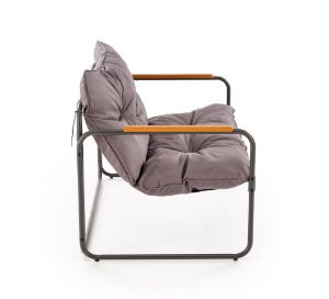 Obrazek Zestaw ogrodowy Hembka (sofa, fotel 2x, ława) popielaty/brązowy
