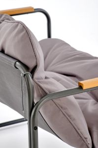 Obrazek Zestaw ogrodowy Hembka (sofa, fotel 2x, ława) popielaty/brązowy