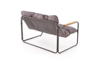 Obrazek Zestaw ogrodowy Hembka (sofa, fotel 2x, ława) popielaty/brązowy