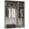 Obrazek Szafa Marbella III 150 biały/czarny
