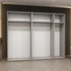 Obrazek Szafa Piano 1-250 biały/czarny