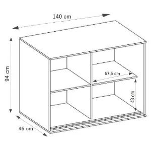 Obrazek Komoda Tanger 140 Biały