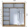 Obrazek Szafa dwudrzwiowa z lustrem Solo 203 wotan