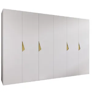 Szafa Sandi 1-300 (2x150) biały/złoty