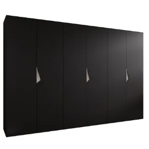 Szafa Sandi 1-300 (3x100) czarny/kaszmir
