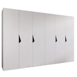 Szafa Sandi 1-300 (2x150) biały/czarny