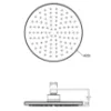 Obrazek Deszczownica Round Black 20 cm