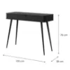 Obrazek Toaletka Lante Black