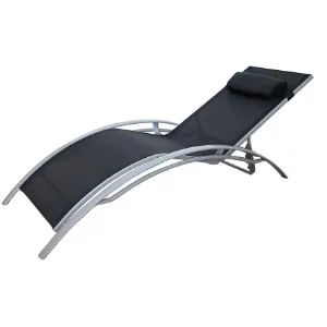Obrazek Leżak Luna XT5383A czarny