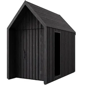 Obrazek Domek ogrodowy Swedish Barn 1629 czarny V2