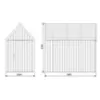Obrazek Domek ogrodowy Swedish Barn 1629 czarny V4