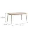 Obrazek Stół 180x90 Rose 05-B beż piaskowy