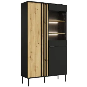 Obrazek Witryna 2D Rimini 01 czarny/artisan