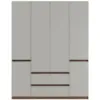 Obrazek Szafa Madison 6D 2SZ 46 szary/orzech elegant