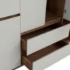 Obrazek Szafa Madison 6D 2SZ 46 szary/orzech elegant