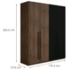 Obrazek Szafa Wenecja 20 orzech elegant/czarny onyx