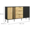 Obrazek Komoda 2D3SZ RiminI 03 czarny/artisan