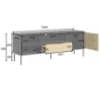 Obrazek Szafka RTV 1D1SZ Rimini 08 czarny/artisan