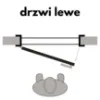 Obrazek Drzwi wewnętrzne ALVERO 5*5 80L Biały