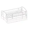 Obrazek Łóżko dziecięce Classic 2+M Biały 80x180