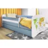 Obrazek Łóżko dziecięce Babydreams+SZ+M niebieski 70x140 mapa
