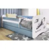 Obrazek Łóżko dziecięce Babydreams+SZ+M niebieski 80x160 Nasa
