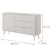 Obrazek Komoda Lante D 138 D3S beige